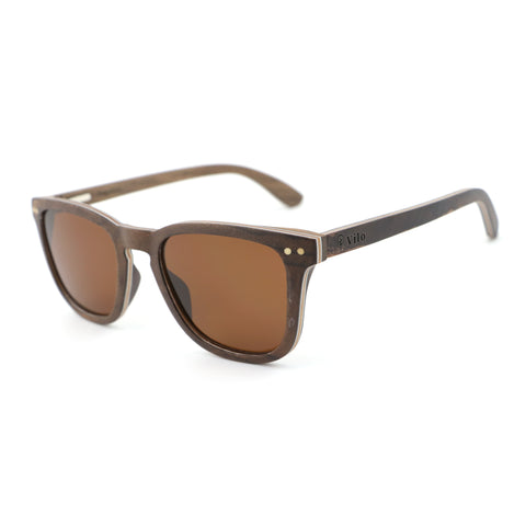 Angelou Sunglasses - Aluminum & Wood Edition