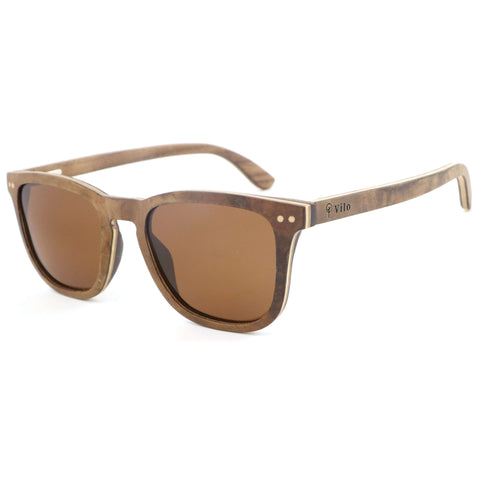 Vilo Angelou - Wooden Sunglasses: