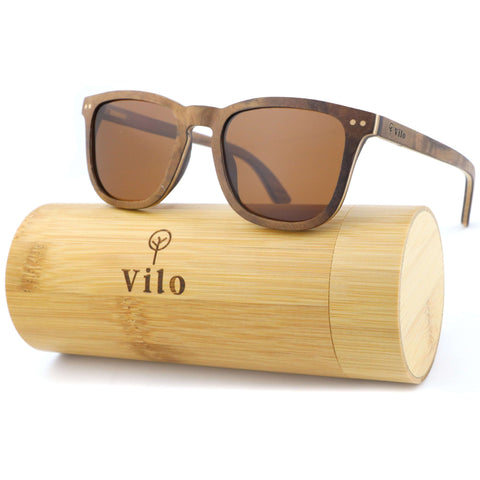 Vilo Angelou - Wooden Sunglasses: